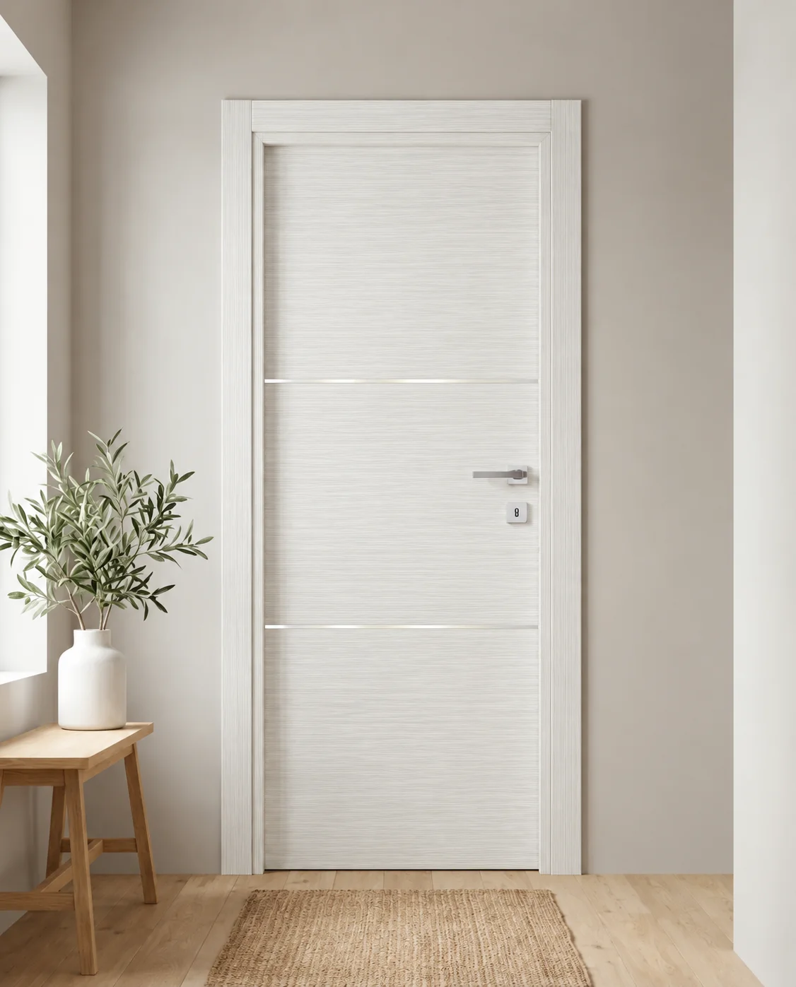 Porta interna laminata TOR-49 in Bianco Matrix
