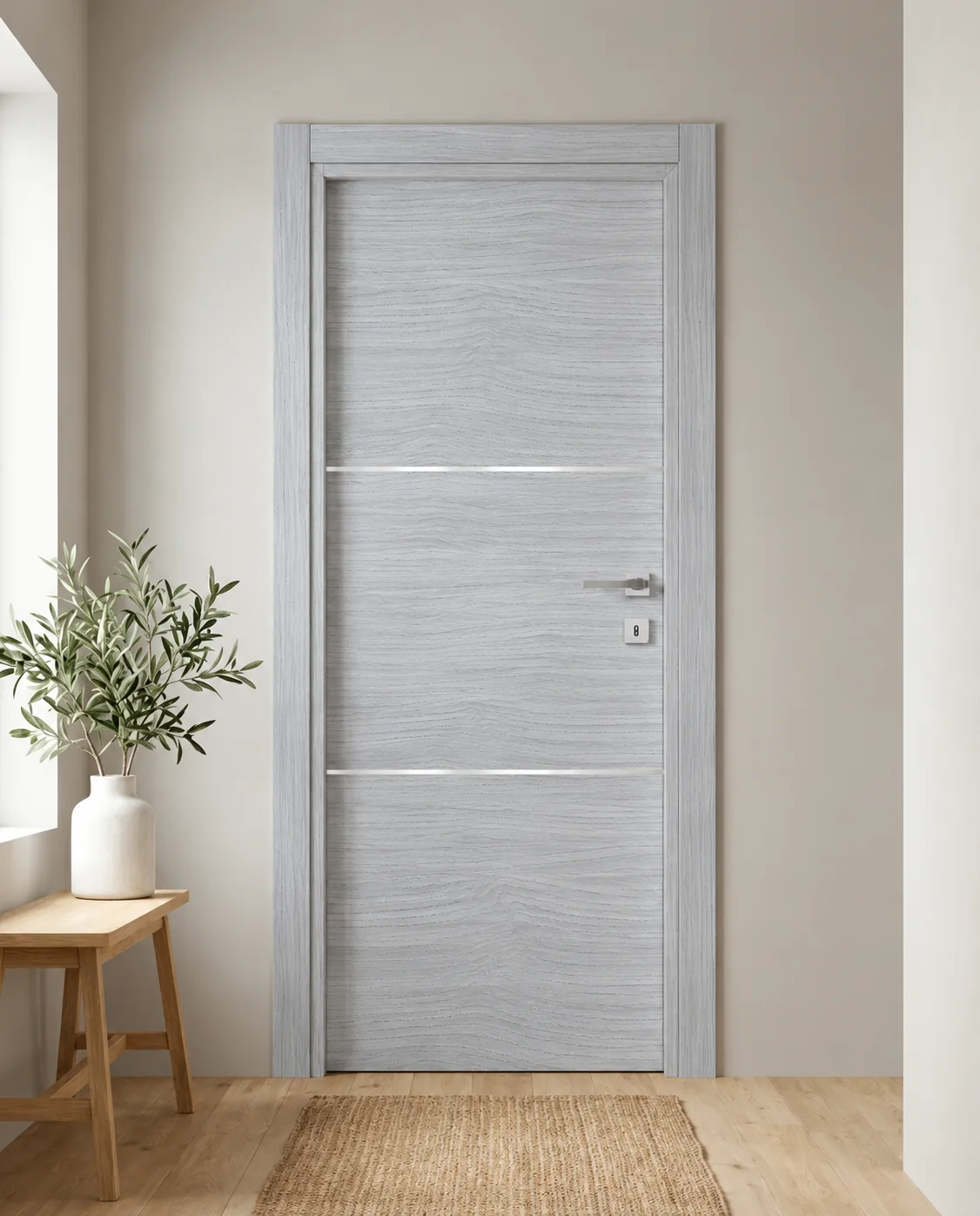 Porta interna laminata TOR-49 in Olmo Cenere