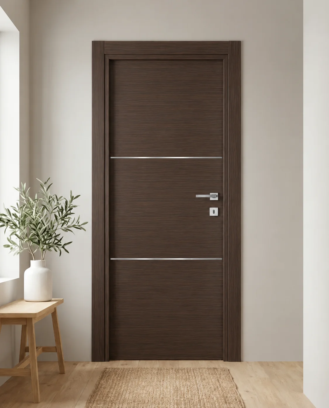 Porta interna laminata TOR-49 in Wengé