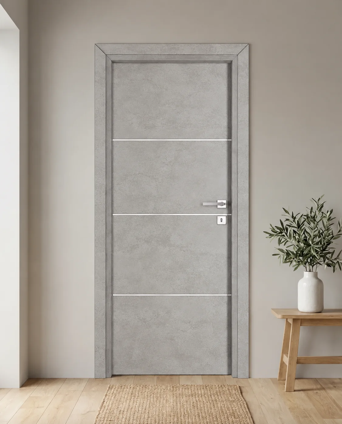 Porta interna laminata TOR-50 in Beton Maloja