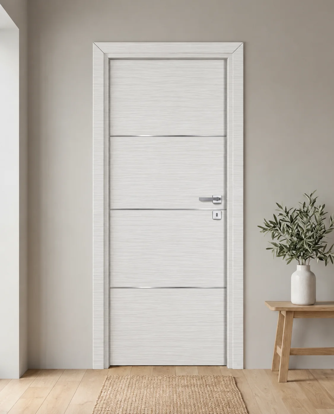 Porta interna laminata TOR-50 in Bianco Matrix
