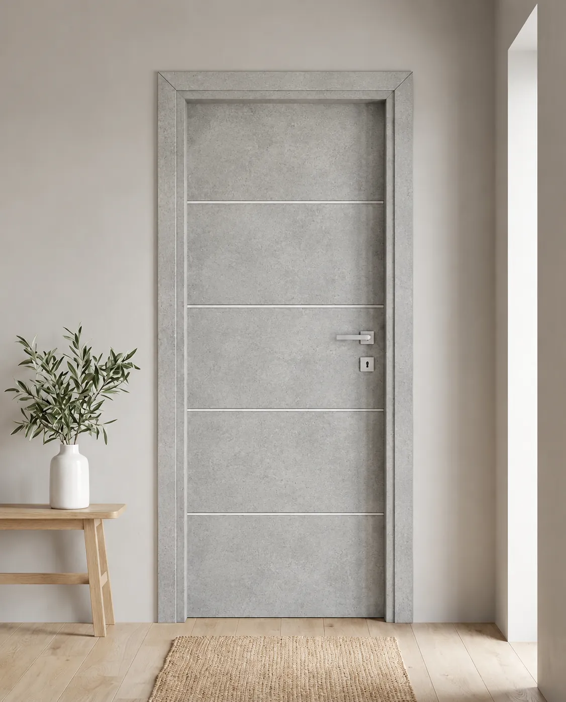 Porta interna laminata TOR-51 in Beton Maloja