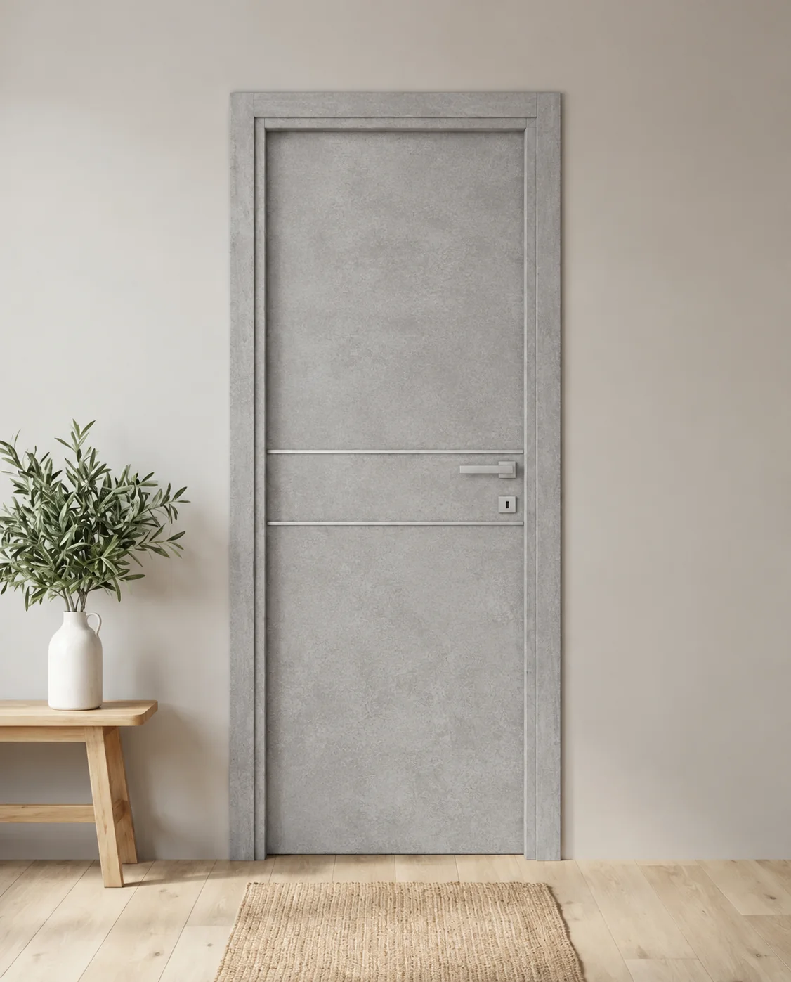 Porta interna laminata TOR-52 in Beton Maloja