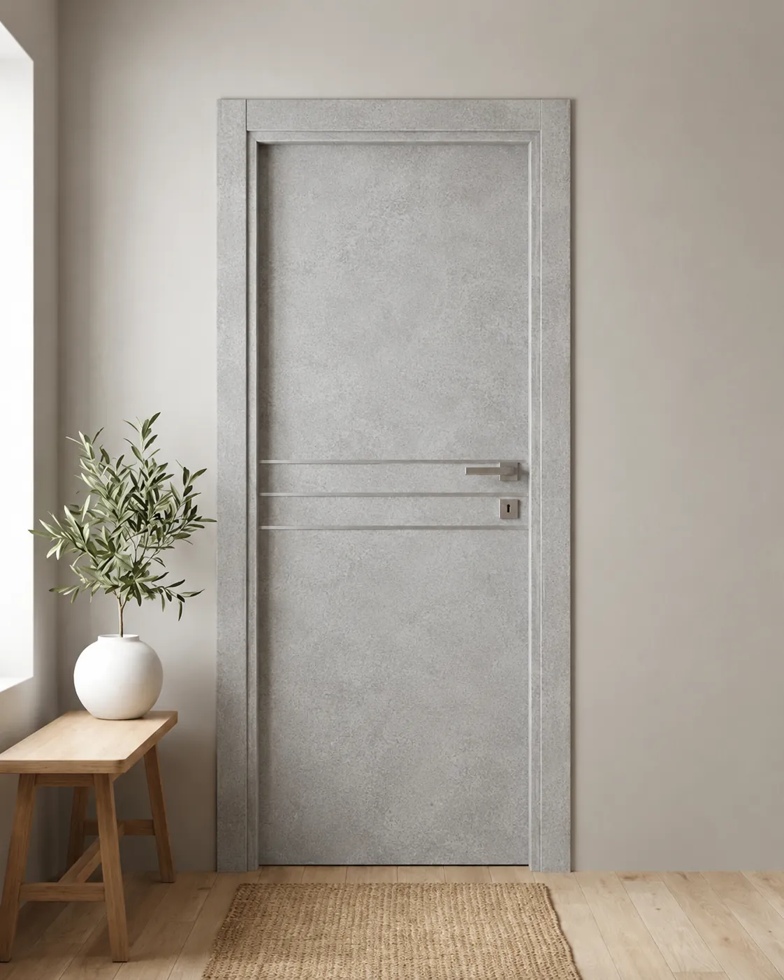 Porta interna laminata TOR-53 in Beton Maloja