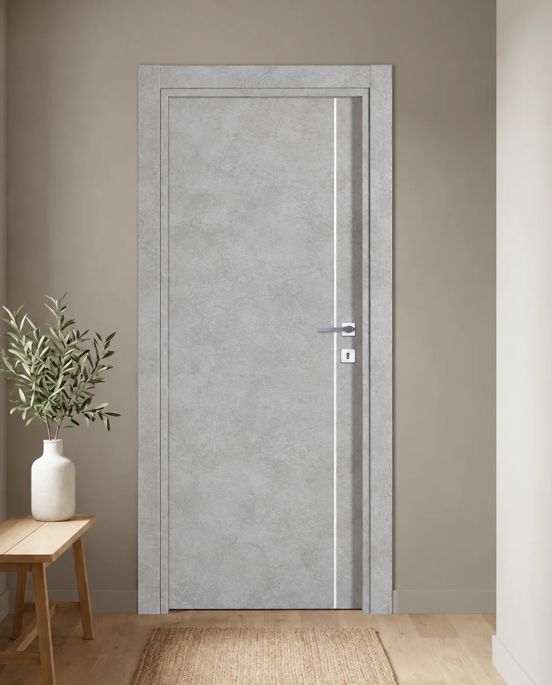 Porta interna laminata TOR-54 in Beton Maloja