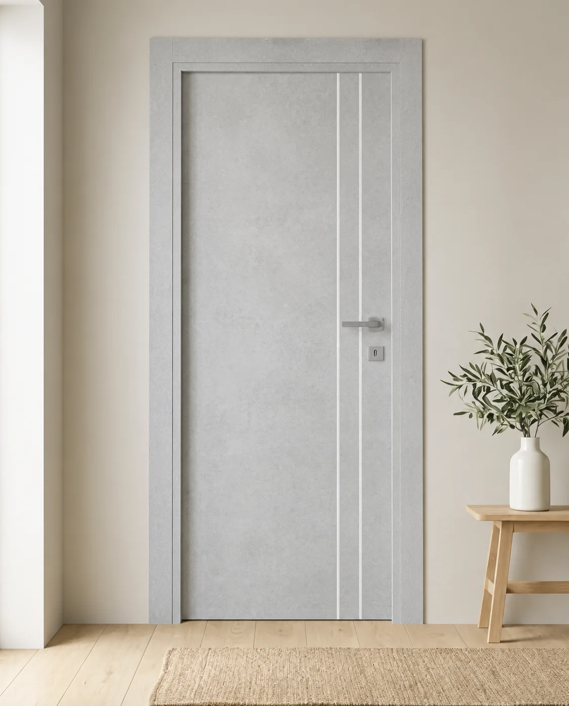 Porta interna laminata TOR-55 in Beton Maloja