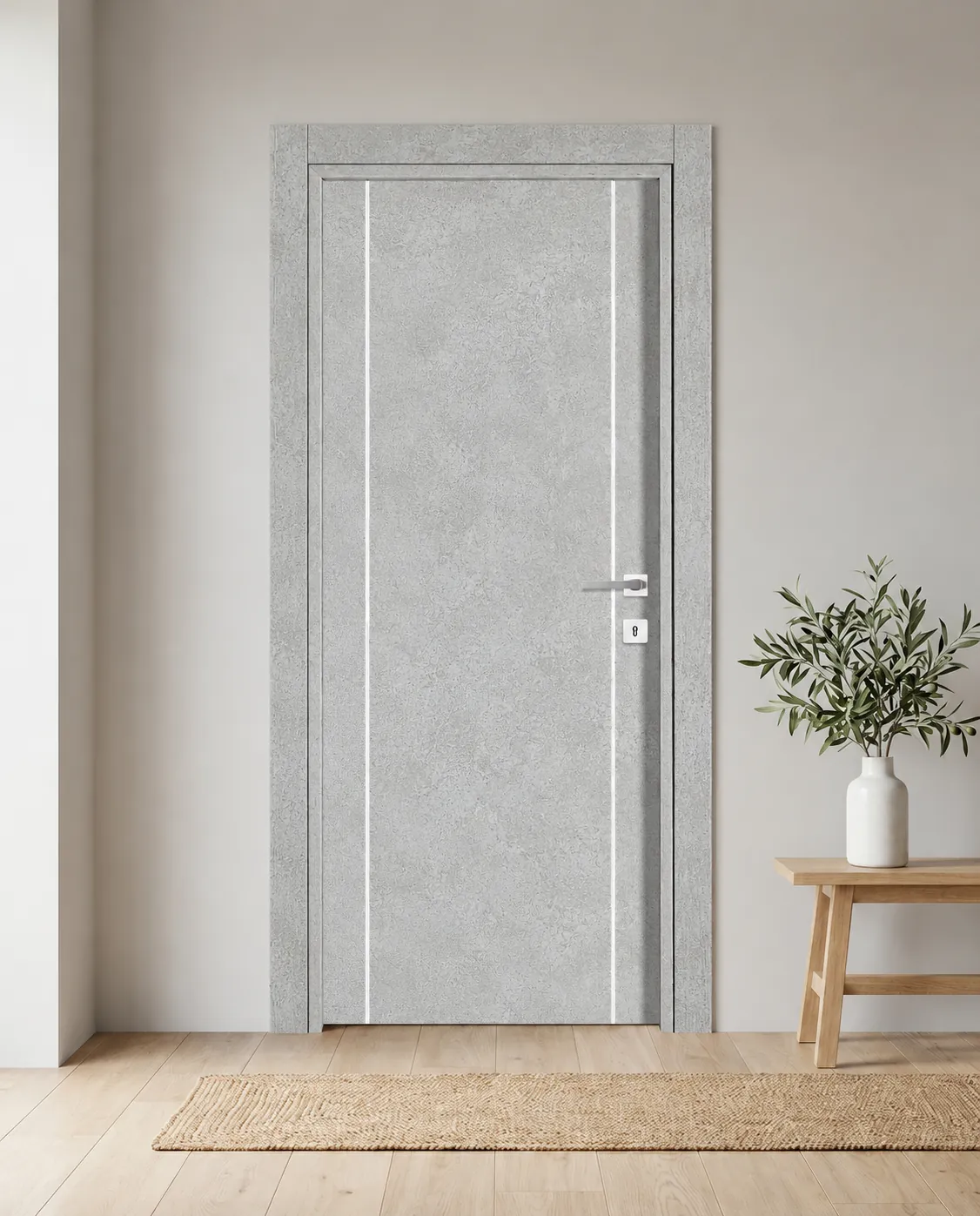 Porta interna laminata TOR-56 in Beton Maloja
