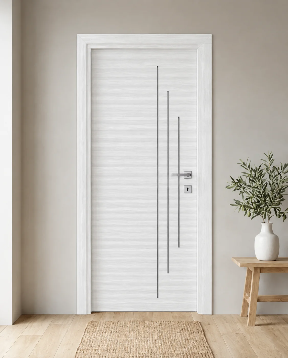 Porta interna laminata TOR-57 in Bianco Matrix