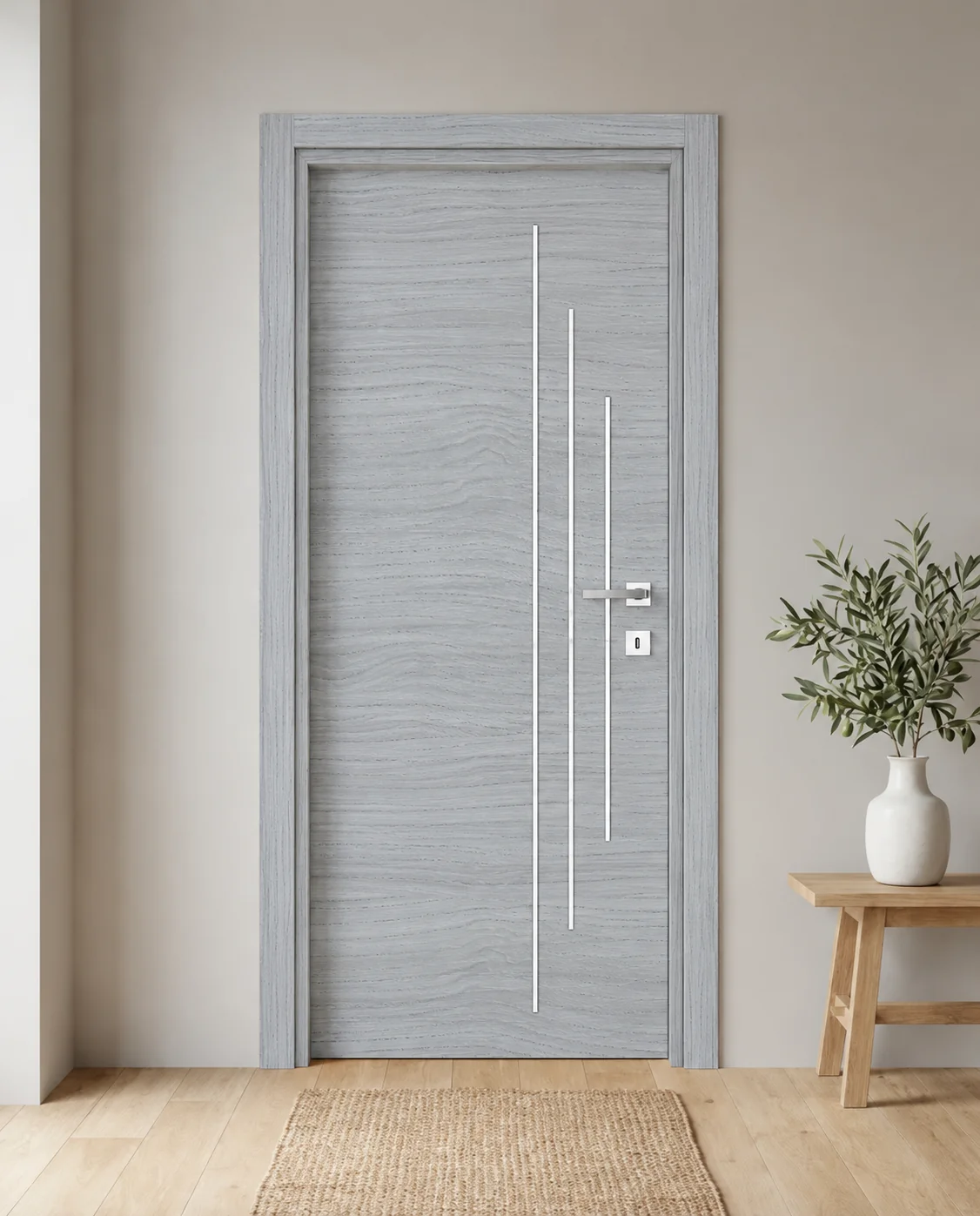 Porta interna laminata TOR-57 in Olmo Cenere