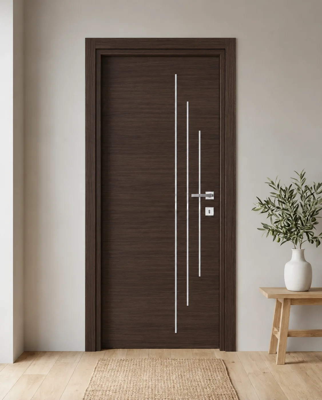 Porta interna laminata TOR-57 in Wengé