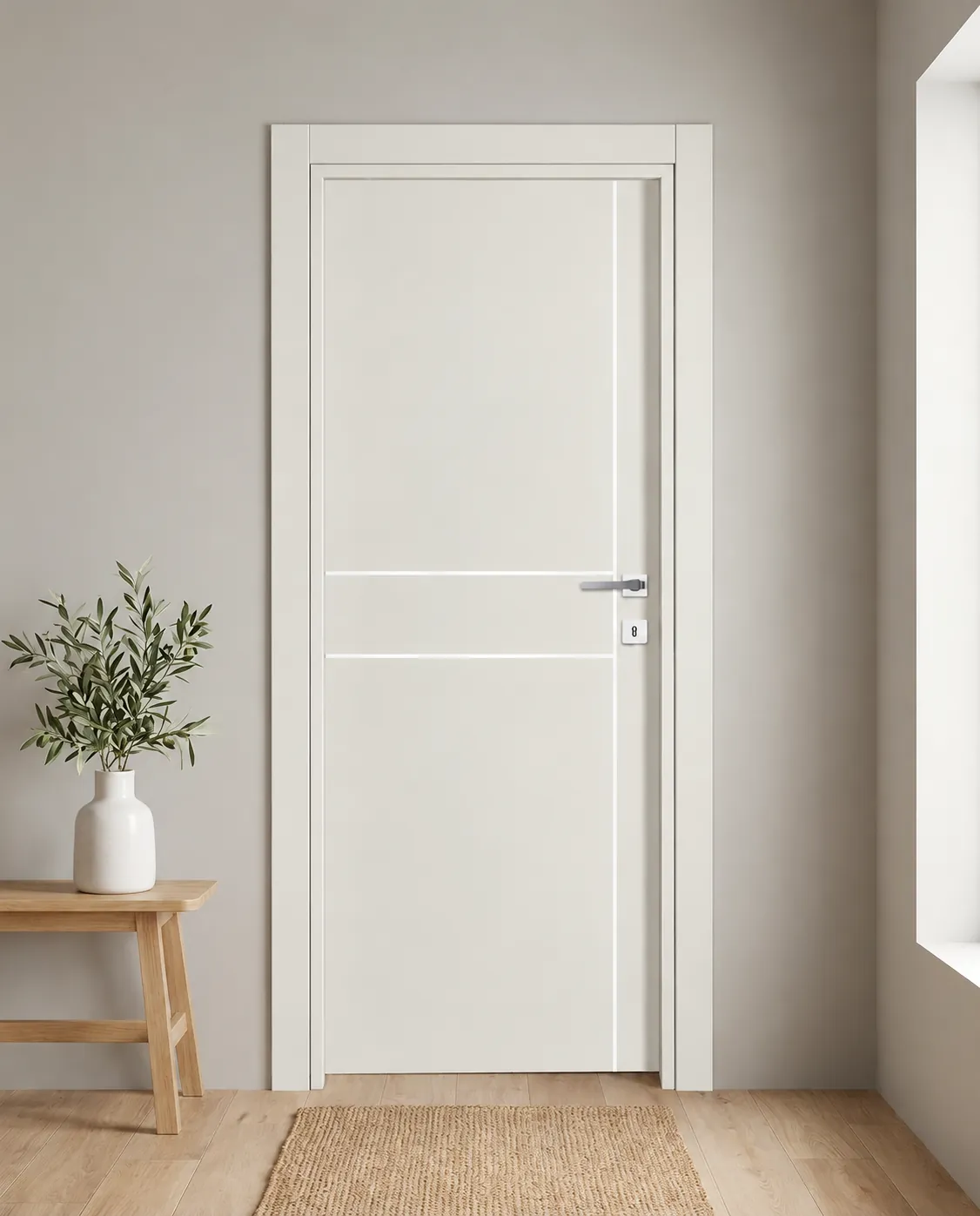 Porta interna laminata TOR-58 in Bianco