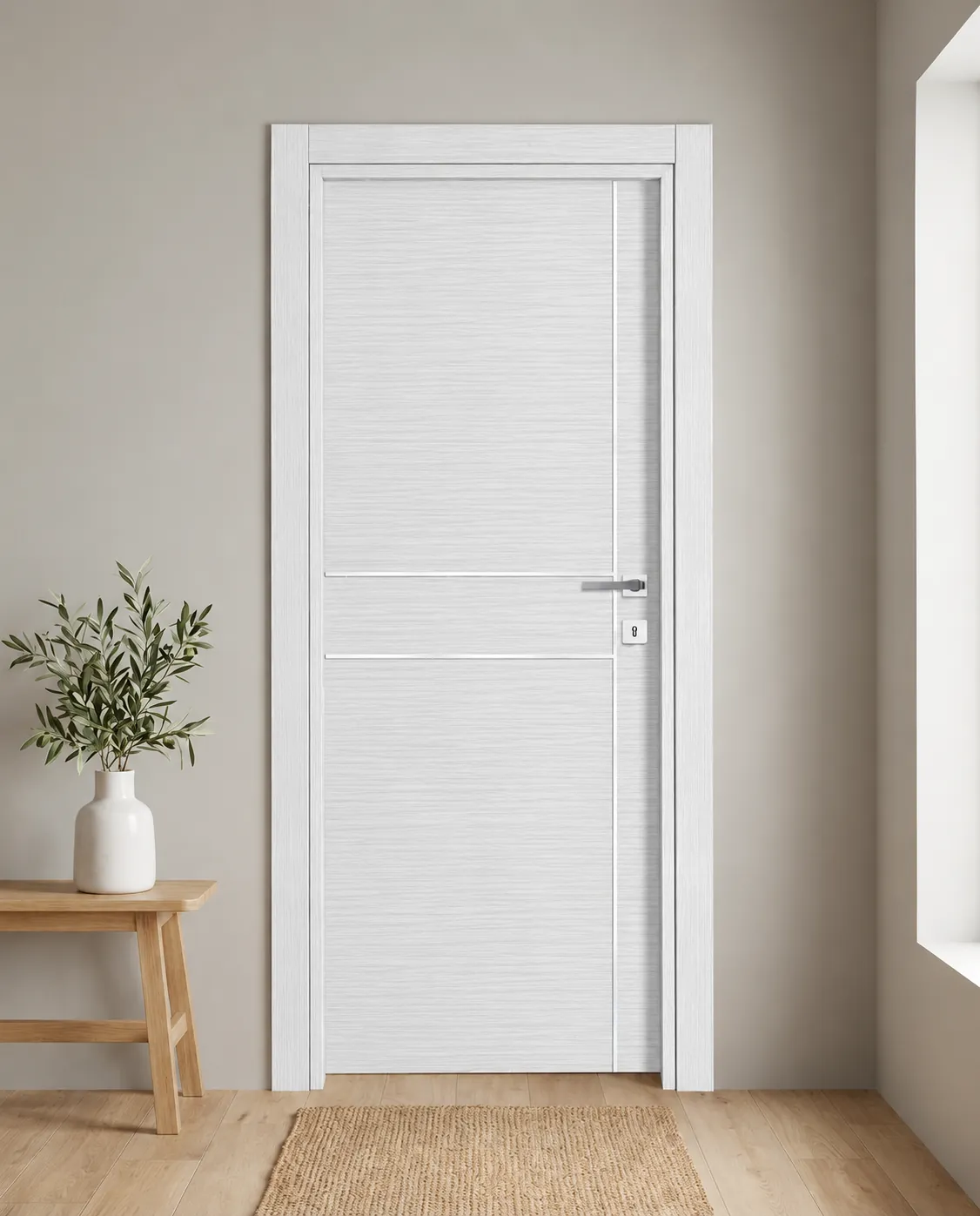 Porta interna laminata TOR-58 in Bianco Matrix
