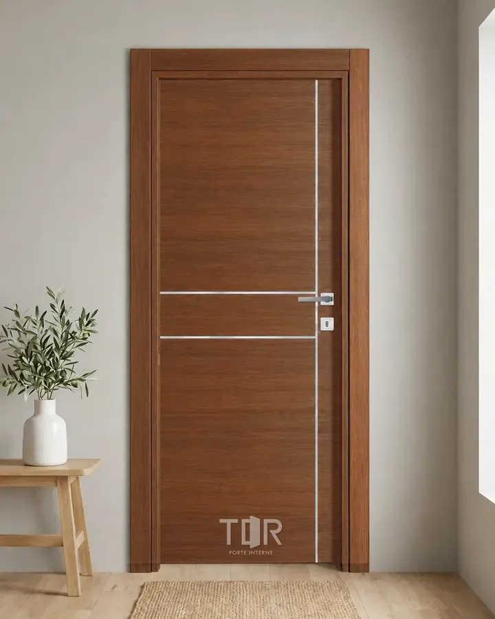 Porta interna laminata TOR-58 in Noce Naz