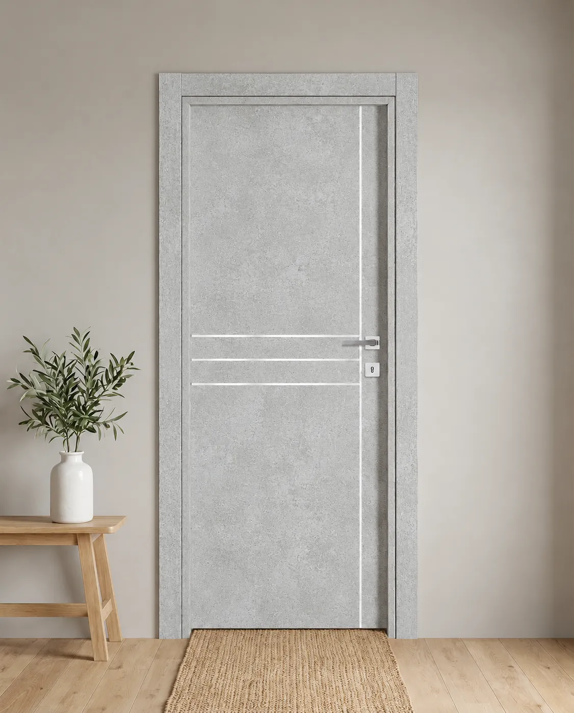 Porta interna laminata TOR-59 in Beton Maloja