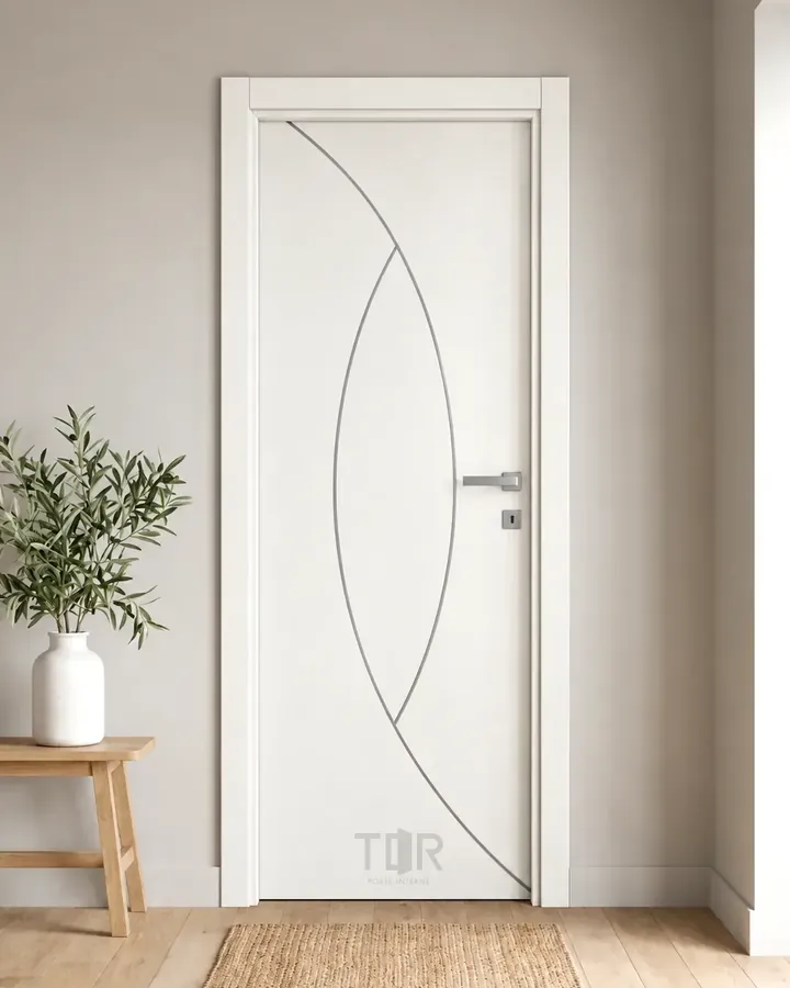 Porta interna laminata TOR-60 in Bianco