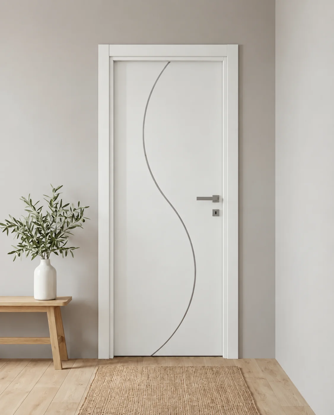 Porta interna laminata TOR-61 in Bianco