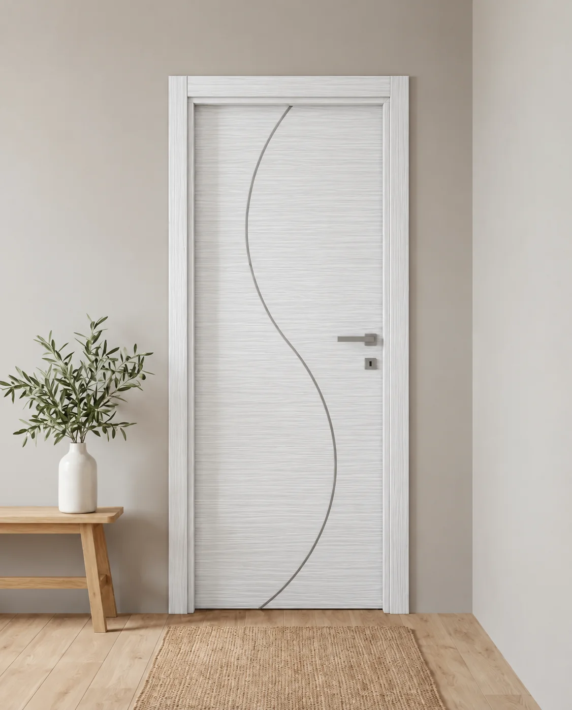 Porta interna laminata TOR-61 in Bianco Matrix