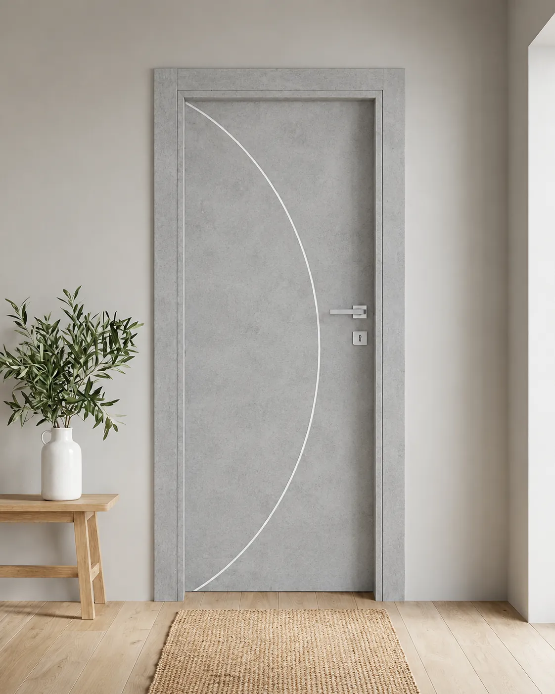 Porta interna laminata TOR-62 in Beton Maloja