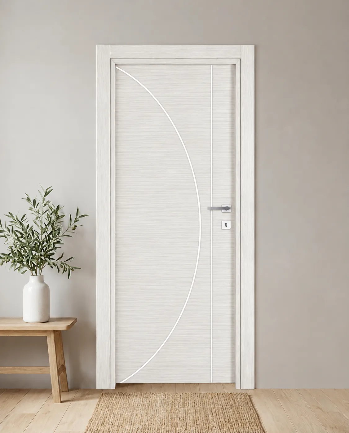 Porta interna laminata TOR-65 in Bianco Matrix