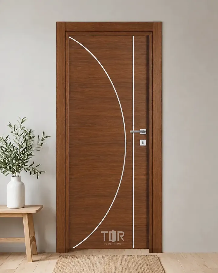 Porta interna laminata TOR-65 in Noce Naz