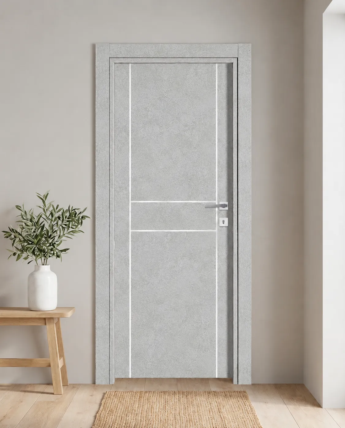 Porta interna laminata TOR-66 in Beton Maloja