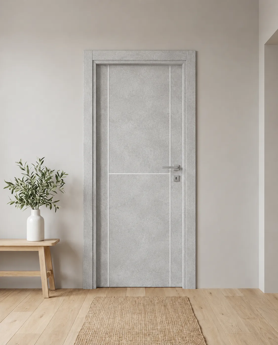 Porta interna laminata TOR-67 in Beton Maloja