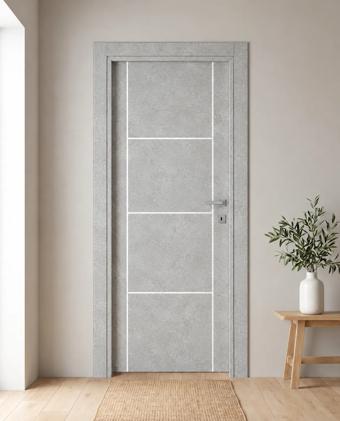 Porta interna laminata TOR-68 in Beton Maloja