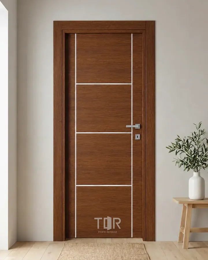Porta interna laminata TOR-68 in Noce Naz