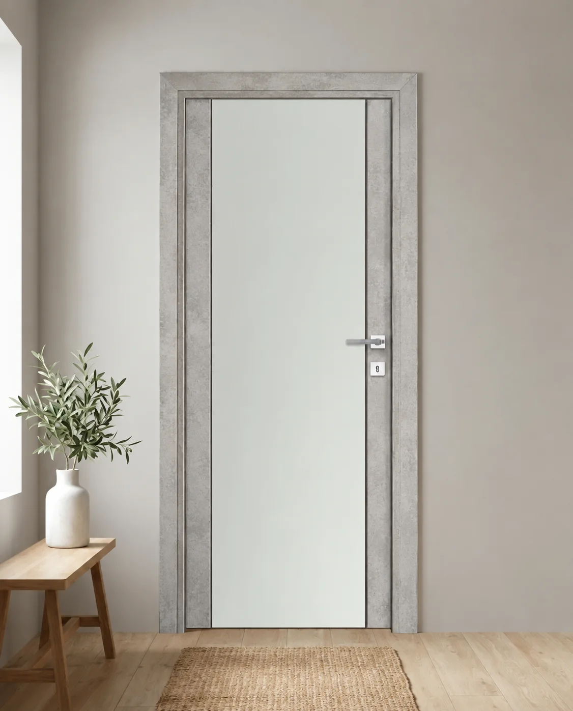 Porta interna laminata TOR-75 in Beton Maloja