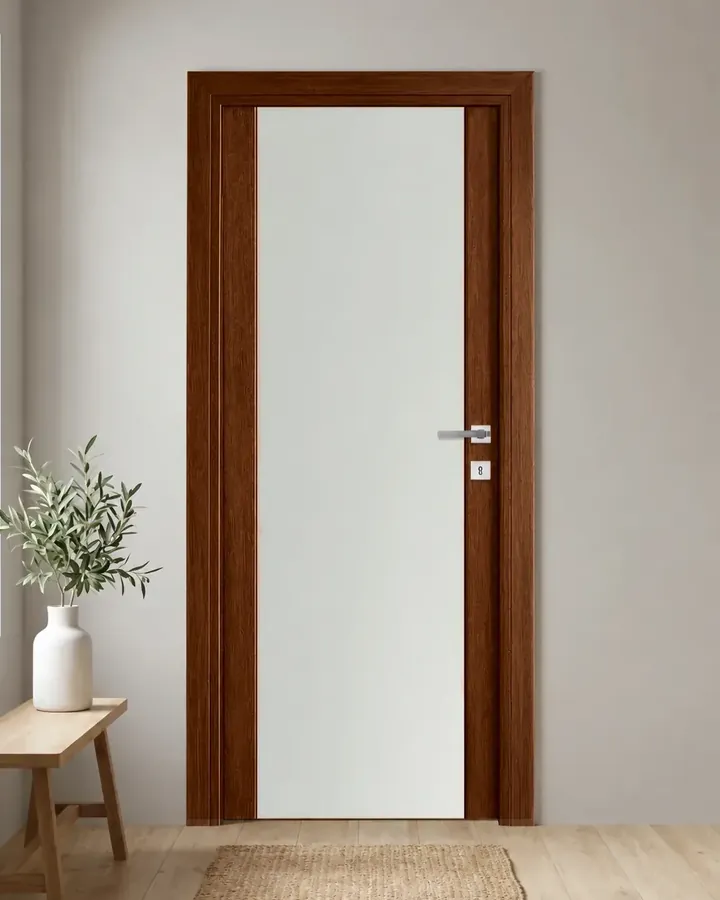 Porta interna laminata TOR-75 in Noce Naz