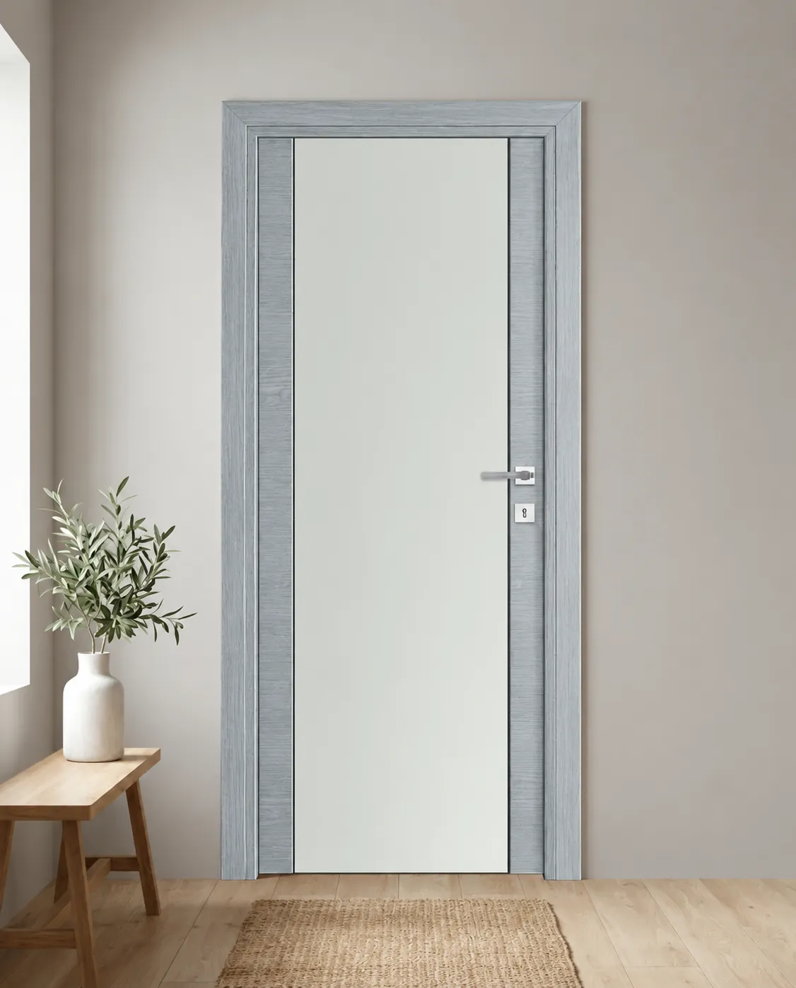 Porta interna laminata TOR-75 in Olmo Cenere