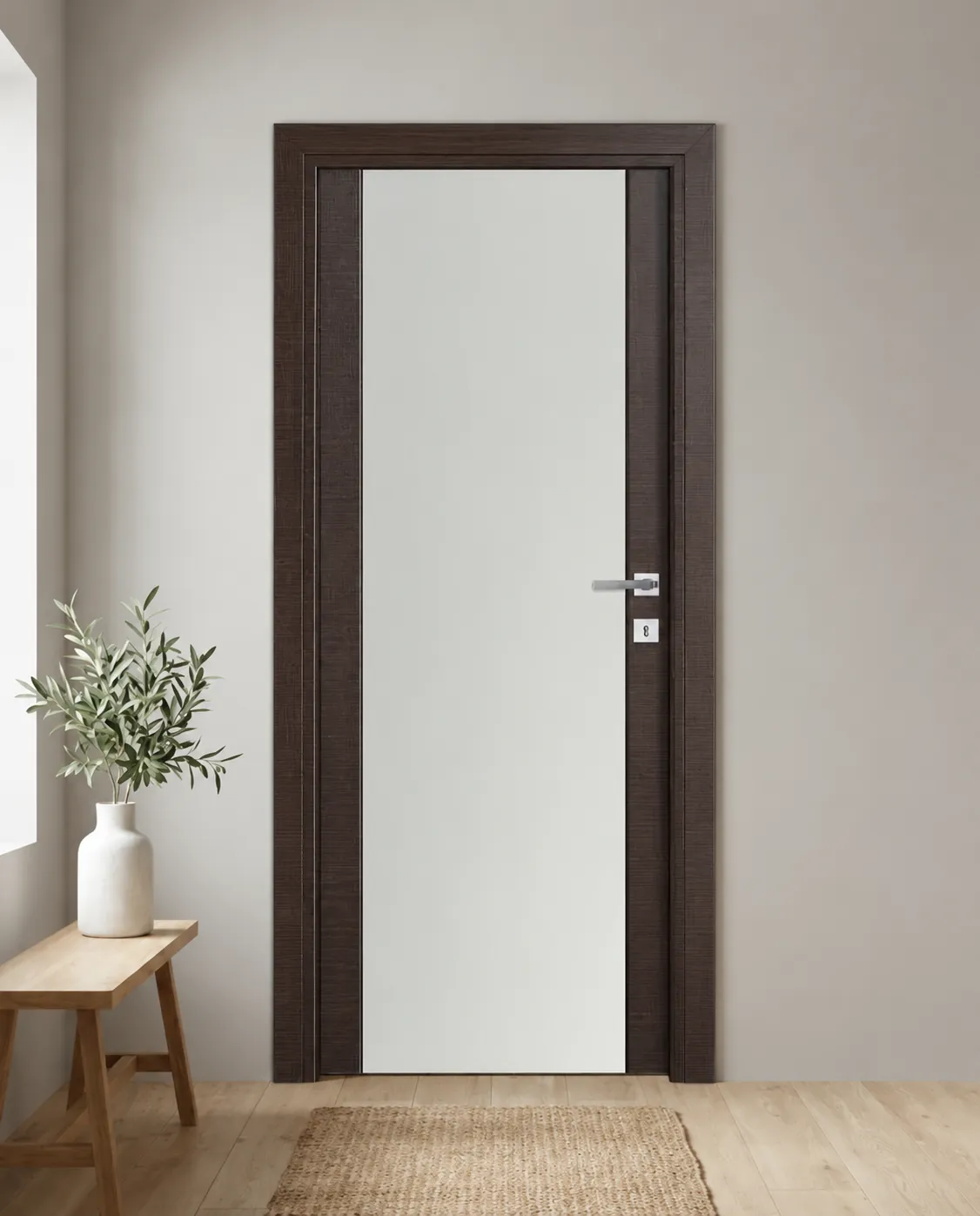Porta interna laminata TOR-75 in Wengé