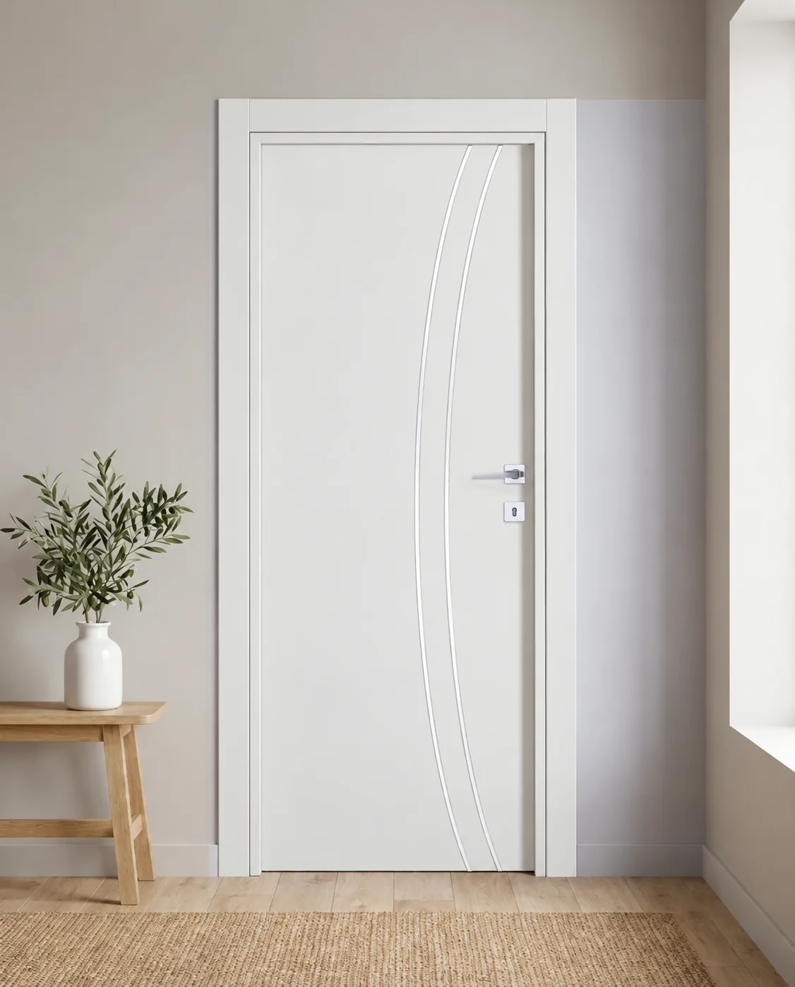 Porta interna laminata TOR-82 in Bianco