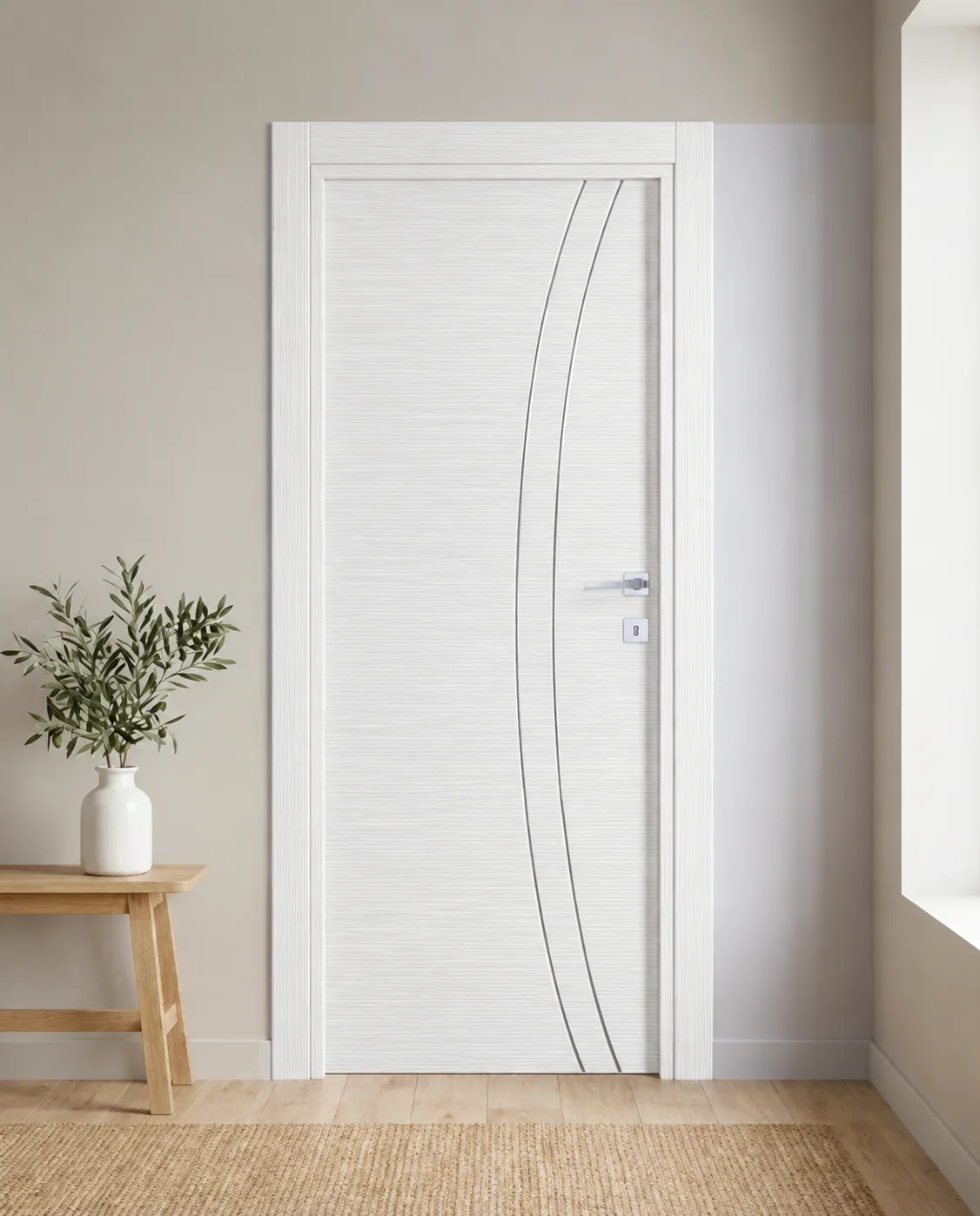 Porta interna laminata TOR-82 in Bianco Matrix