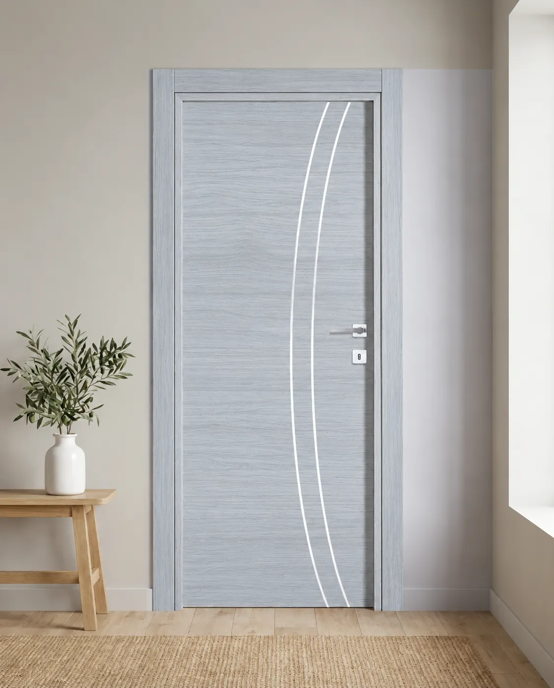 Porta interna laminata TOR-82 in Olmo Cenere