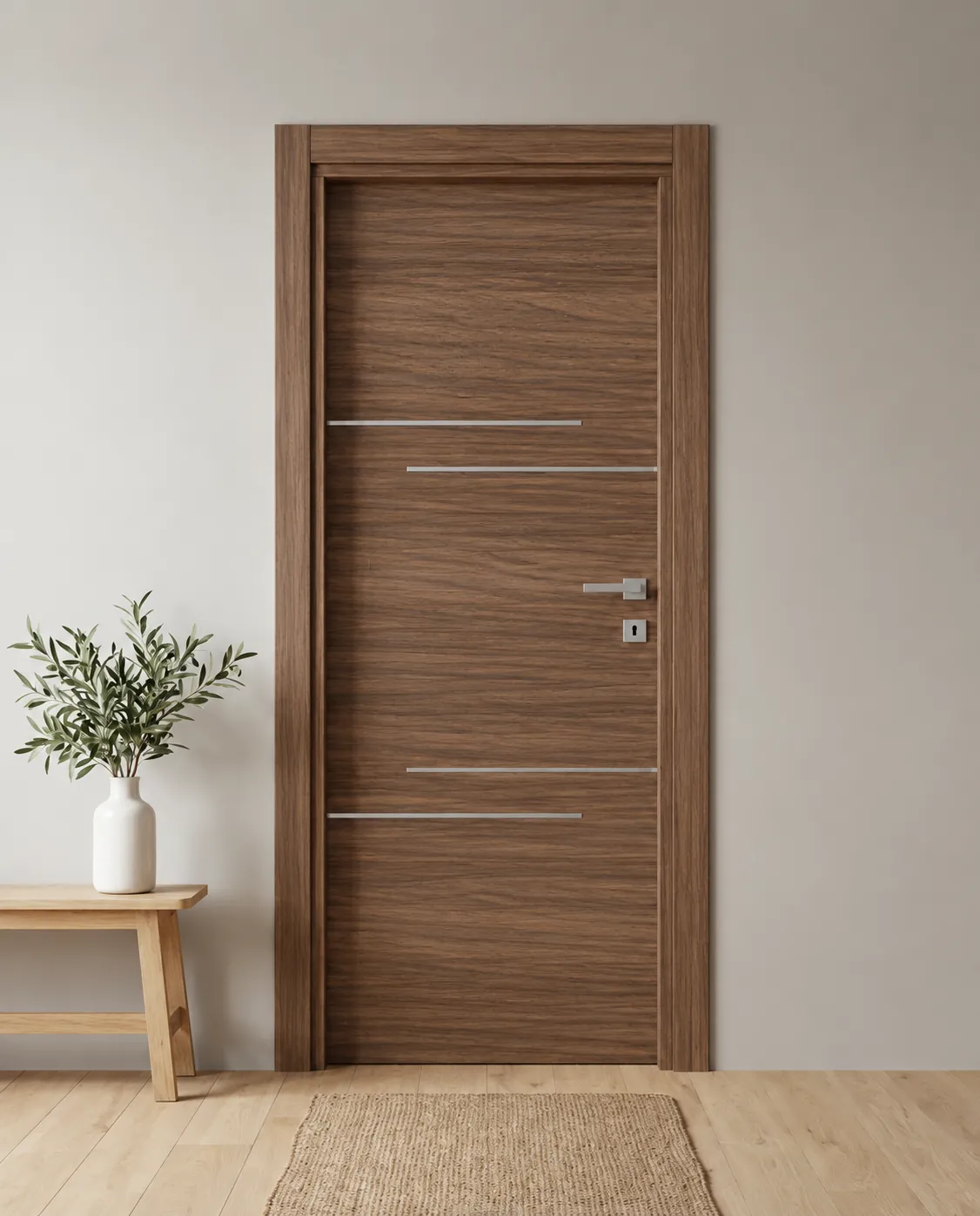 Porta interna laminata TOR-86 in Noce Alter