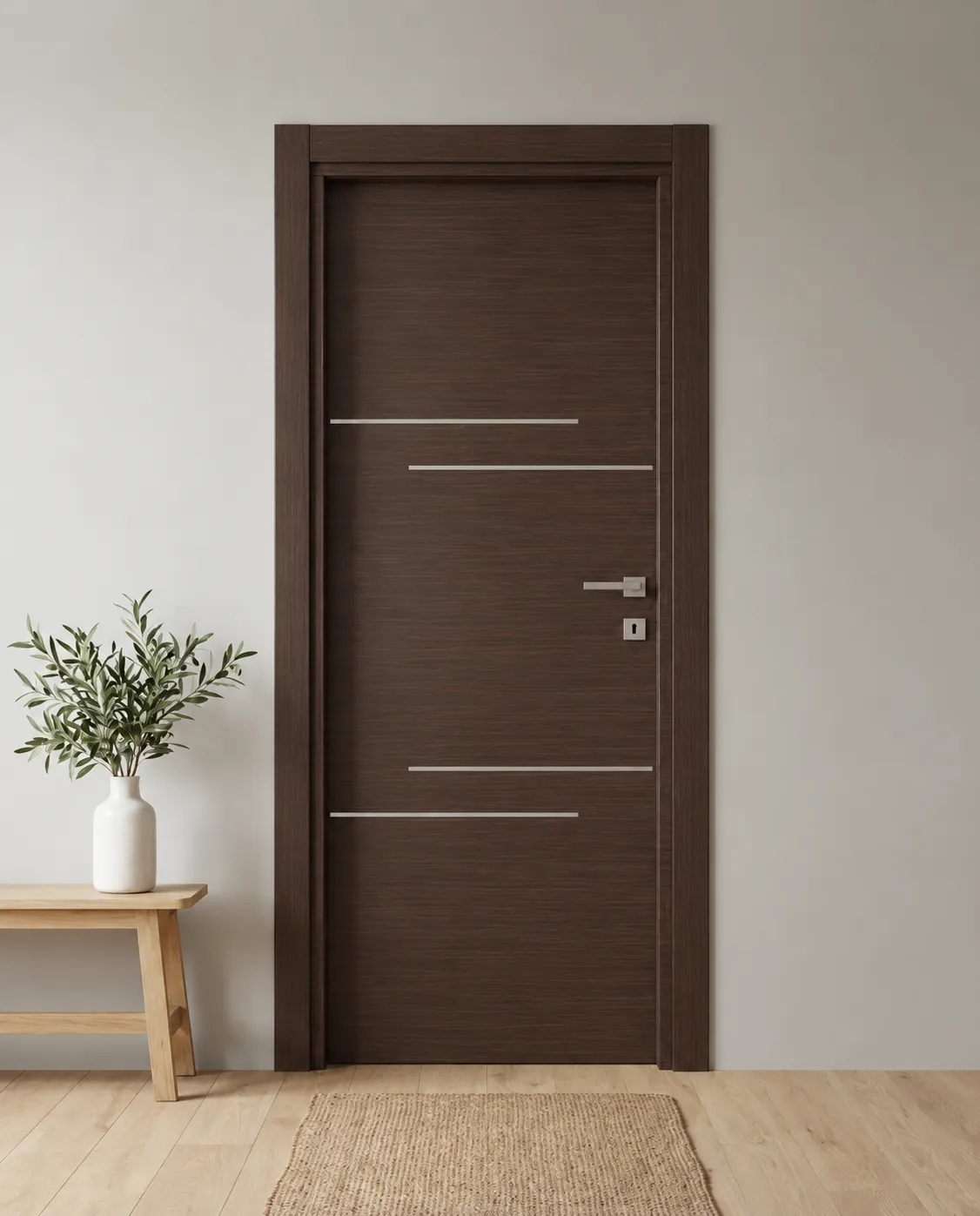 Porta interna laminata TOR-86 in Wengé