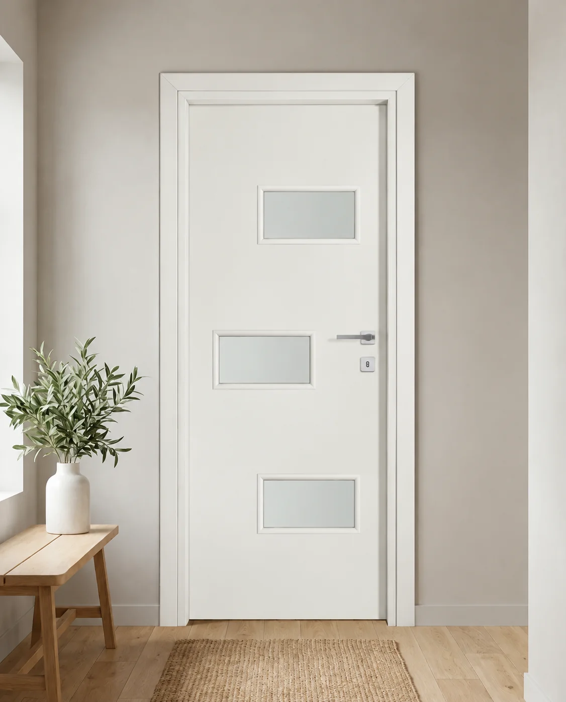 Porta interna laminata TOR-87 in Bianco