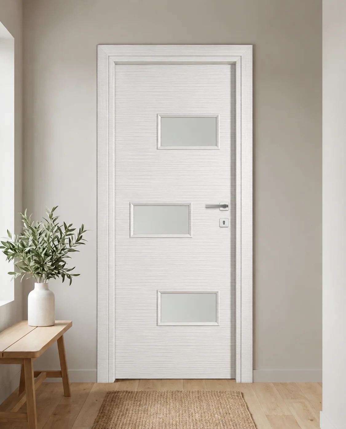 Porta interna laminata TOR-87 in Bianco Matrix