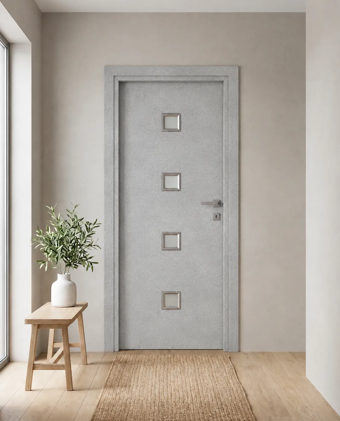 Porta interna laminata TOR-88 in Beton Maloja