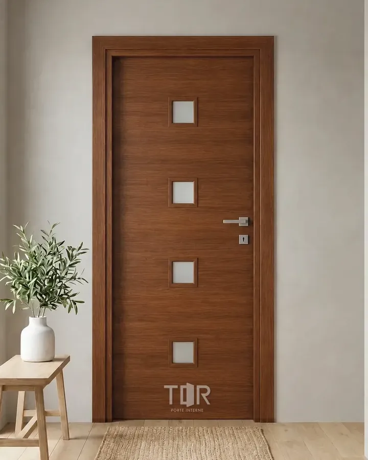 Porta interna laminata TOR-88 in Noce Naz