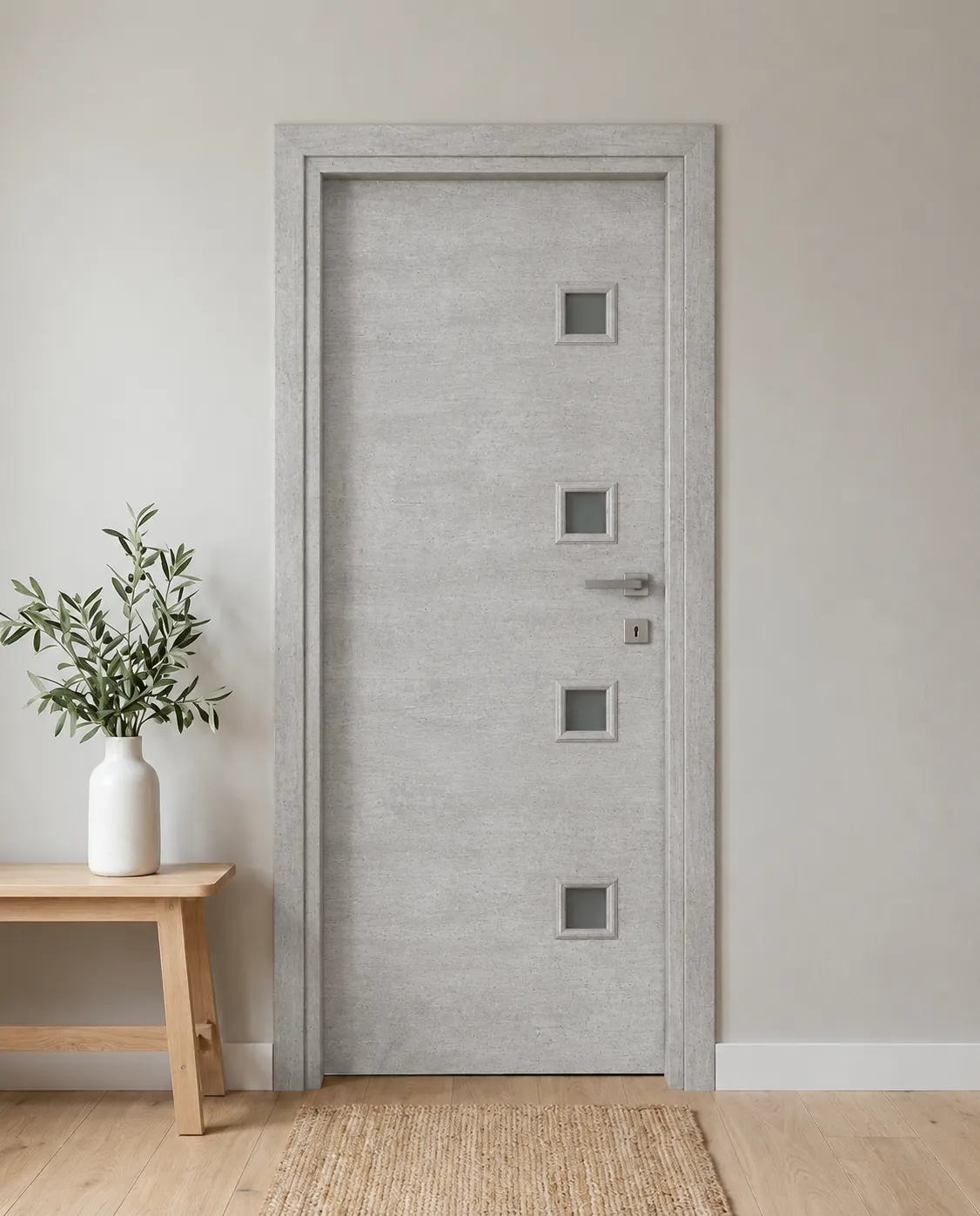 Porta interna laminata TOR-89 in Beton Maloja