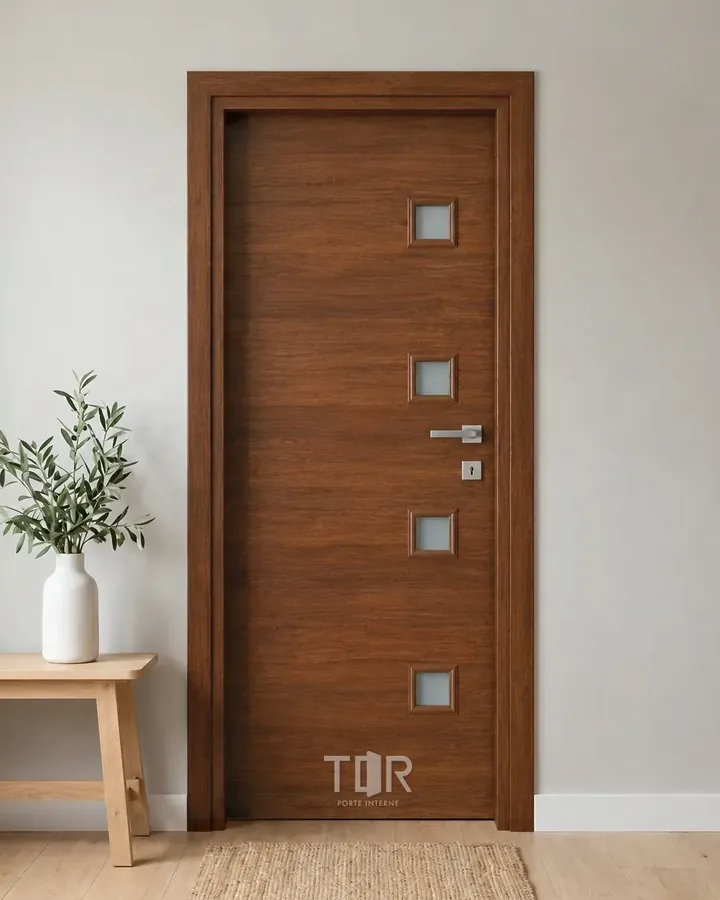 Porta interna laminata TOR-89 in Noce Naz