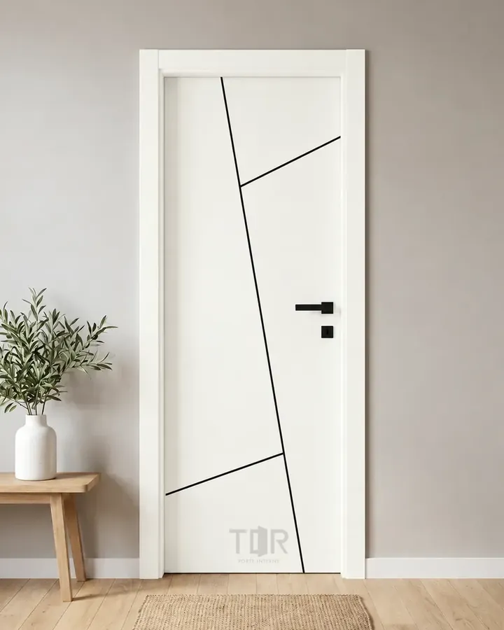 Porta interna laminata TOR-90 in Bianco