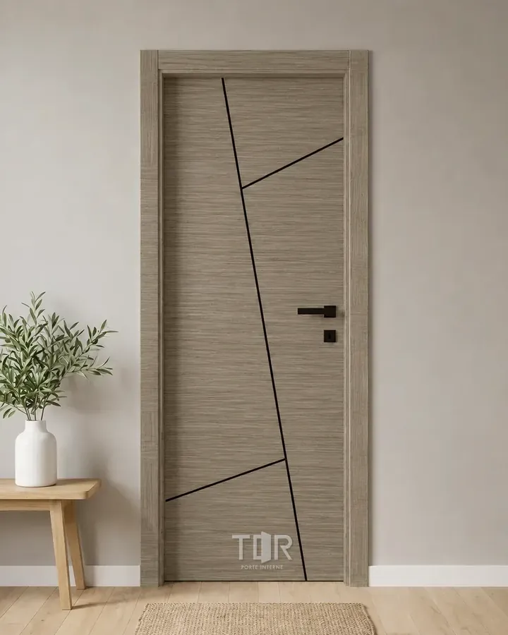 Porta interna laminata TOR-90 in Paliss Grey