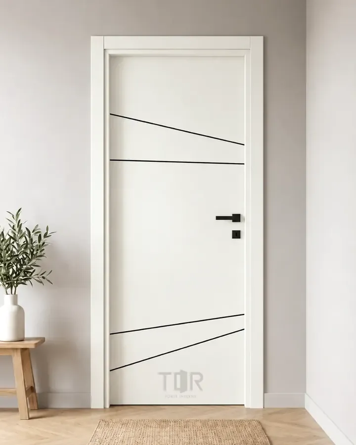 Porta interna laminata TOR-93 in Bianco